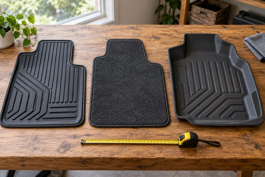 Come scegliere i tappetini per l'auto: gomma, moquette o 3D?
