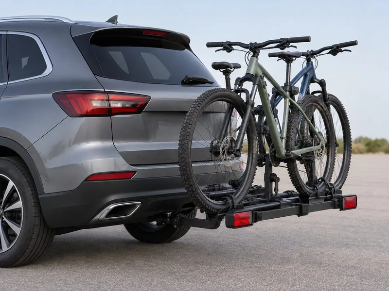 Portabici su gancio traino per 2 bici
