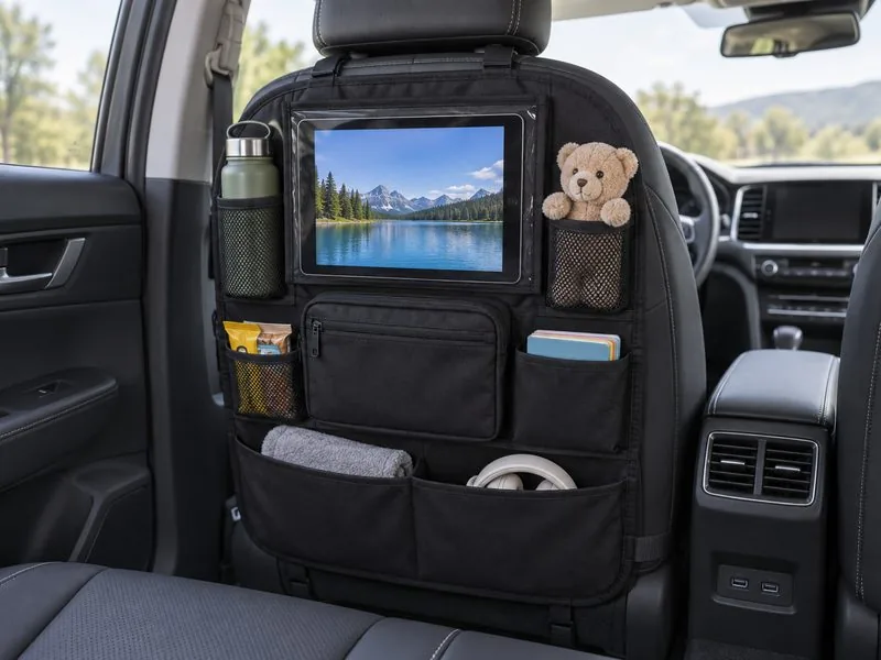 Organizer schienale con porta tablet